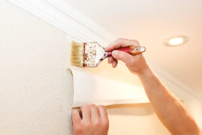 Pose de papier peint à Nandy — revêtements muraux et toiles de verre
